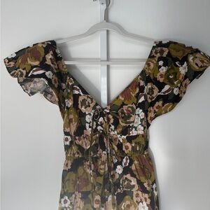 Moon River Floral Print Dress